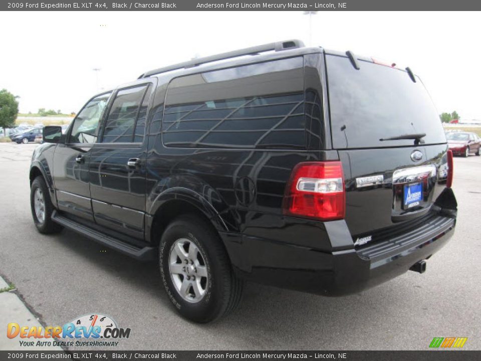 2009 Ford Expedition EL XLT 4x4 Black / Charcoal Black Photo #5