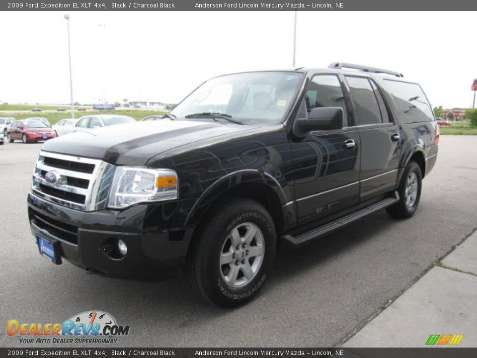 2009 Ford Expedition EL XLT 4x4 Black / Charcoal Black Photo #6