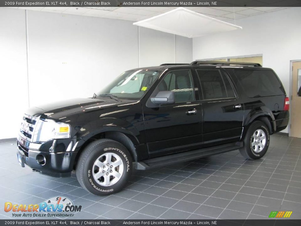 2009 Ford Expedition EL XLT 4x4 Black / Charcoal Black Photo #17