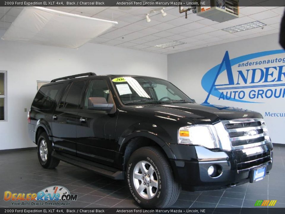 2009 Ford Expedition EL XLT 4x4 Black / Charcoal Black Photo #19
