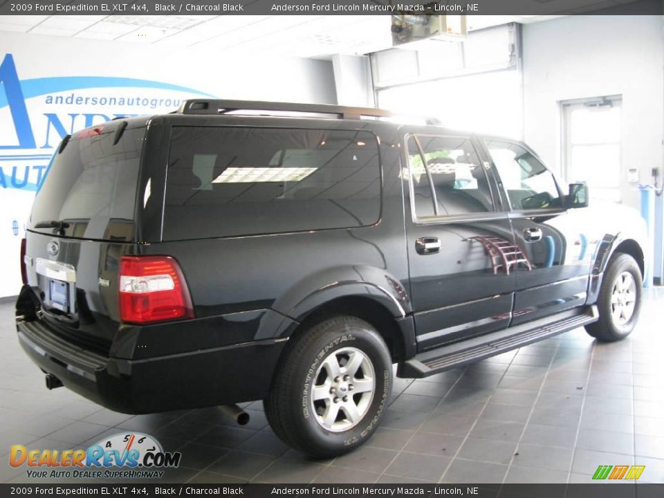 2009 Ford Expedition EL XLT 4x4 Black / Charcoal Black Photo #20