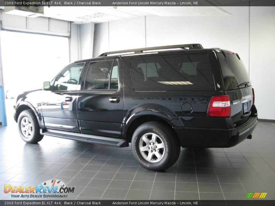 2009 Ford Expedition EL XLT 4x4 Black / Charcoal Black Photo #22