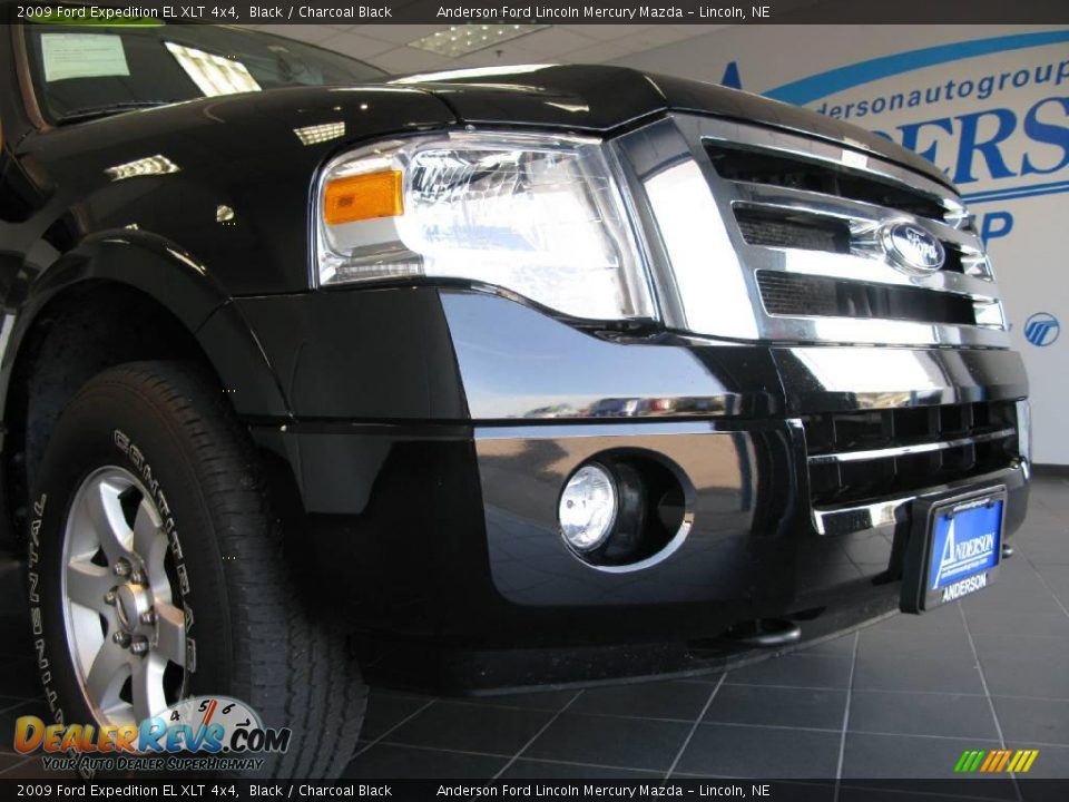 2009 Ford Expedition EL XLT 4x4 Black / Charcoal Black Photo #25