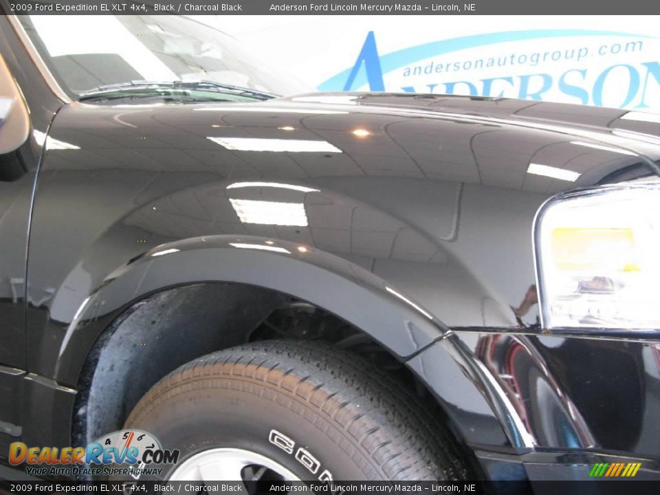 2009 Ford Expedition EL XLT 4x4 Black / Charcoal Black Photo #26