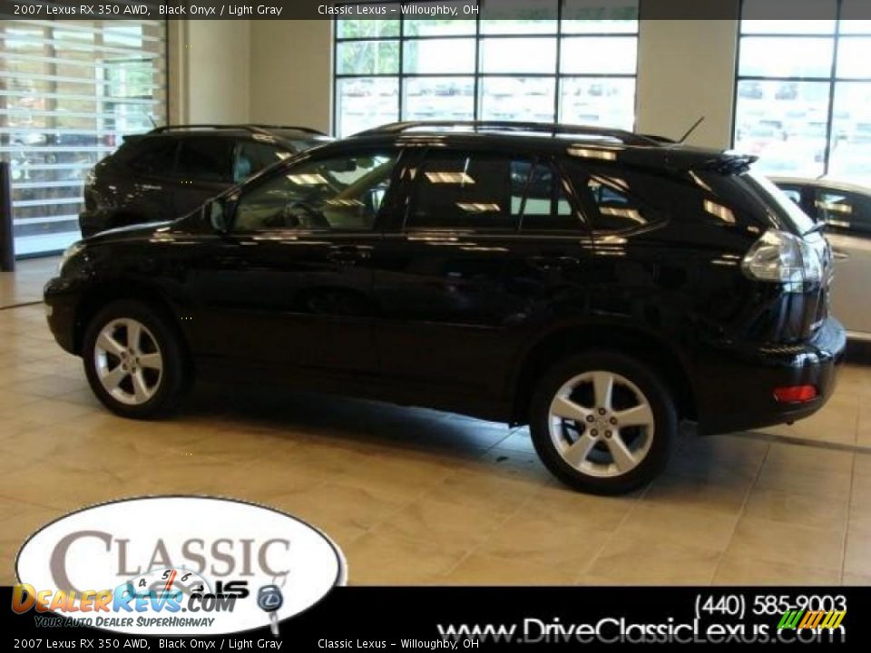 2007 Lexus RX 350 AWD Black Onyx / Light Gray Photo #1