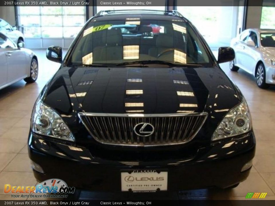 2007 Lexus RX 350 AWD Black Onyx / Light Gray Photo #2