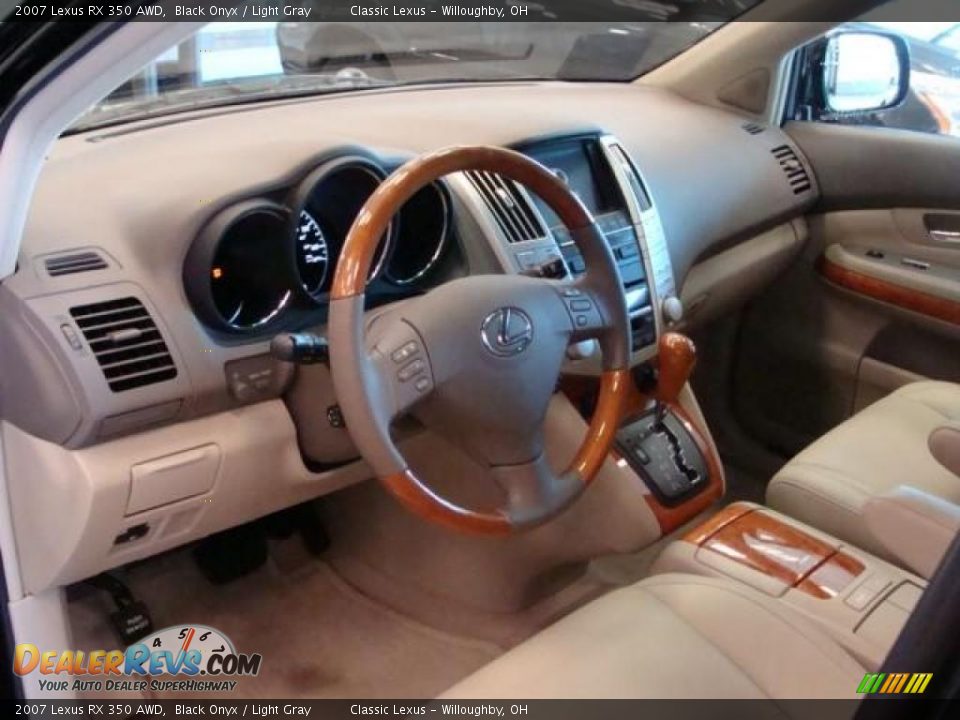 2007 Lexus RX 350 AWD Black Onyx / Light Gray Photo #5