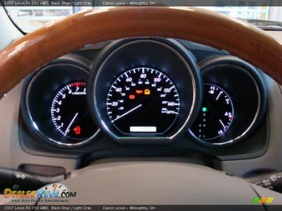 2007 Lexus RX 350 AWD Black Onyx / Light Gray Photo #7