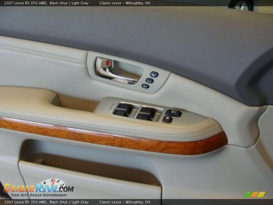 2007 Lexus RX 350 AWD Black Onyx / Light Gray Photo #8