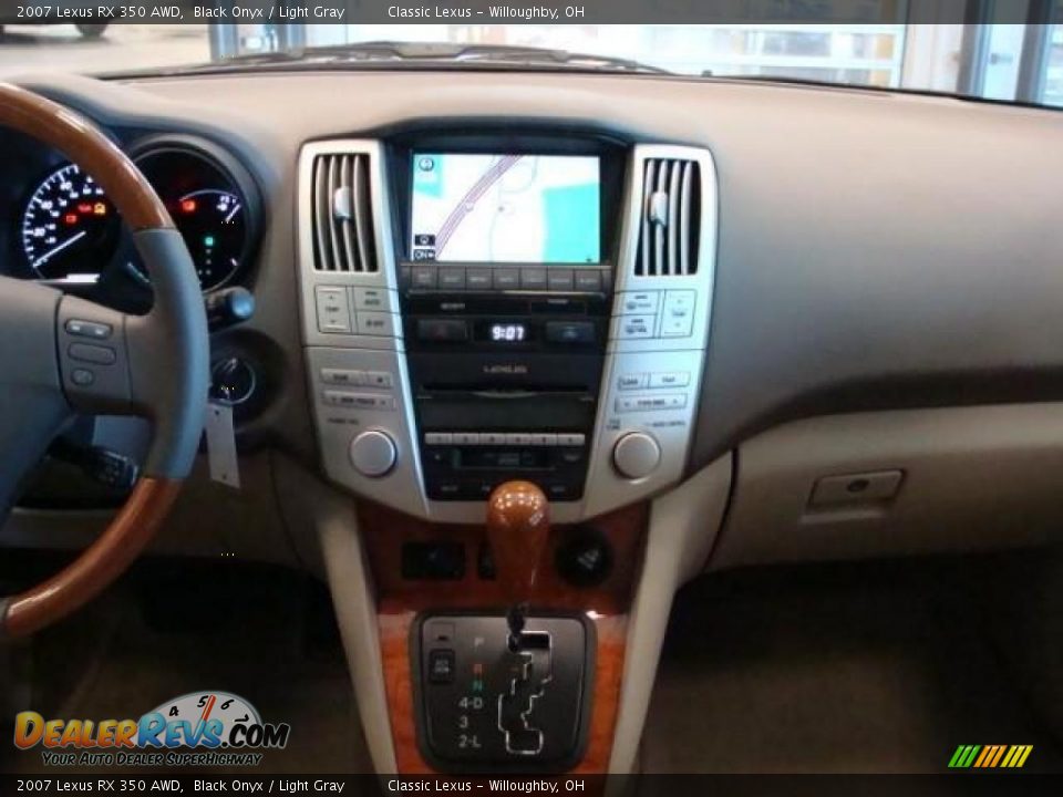 2007 Lexus RX 350 AWD Black Onyx / Light Gray Photo #10