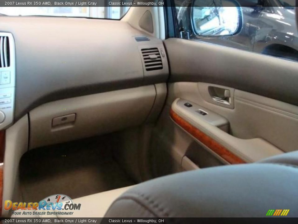 2007 Lexus RX 350 AWD Black Onyx / Light Gray Photo #13
