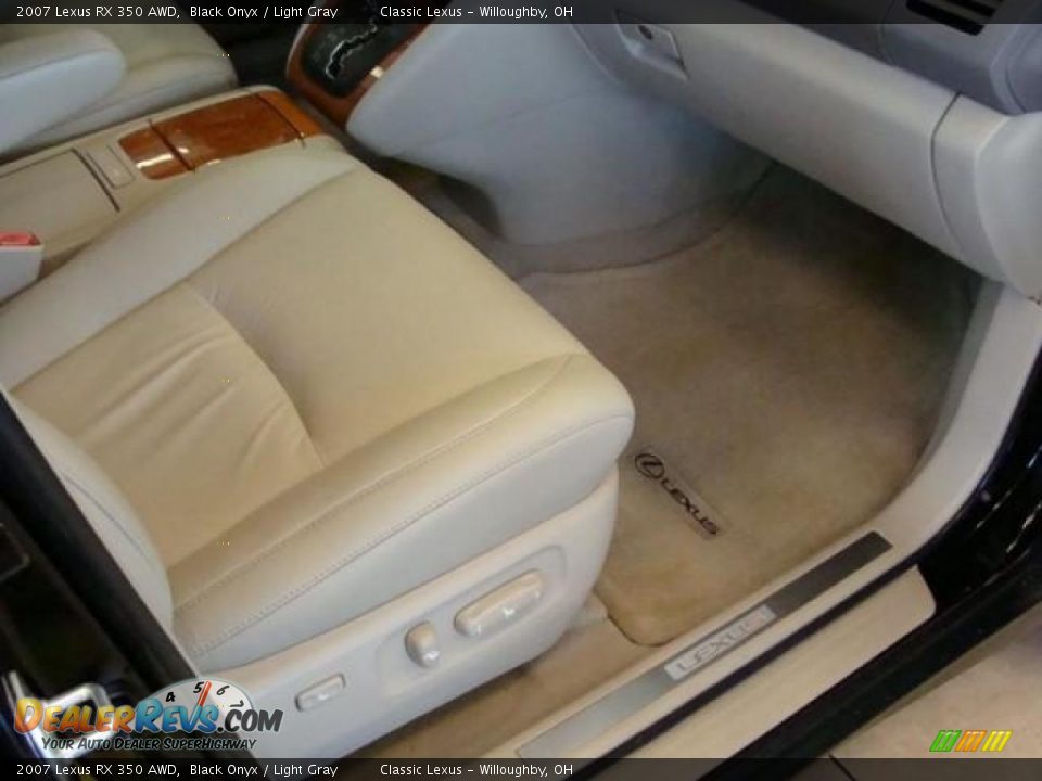 2007 Lexus RX 350 AWD Black Onyx / Light Gray Photo #15
