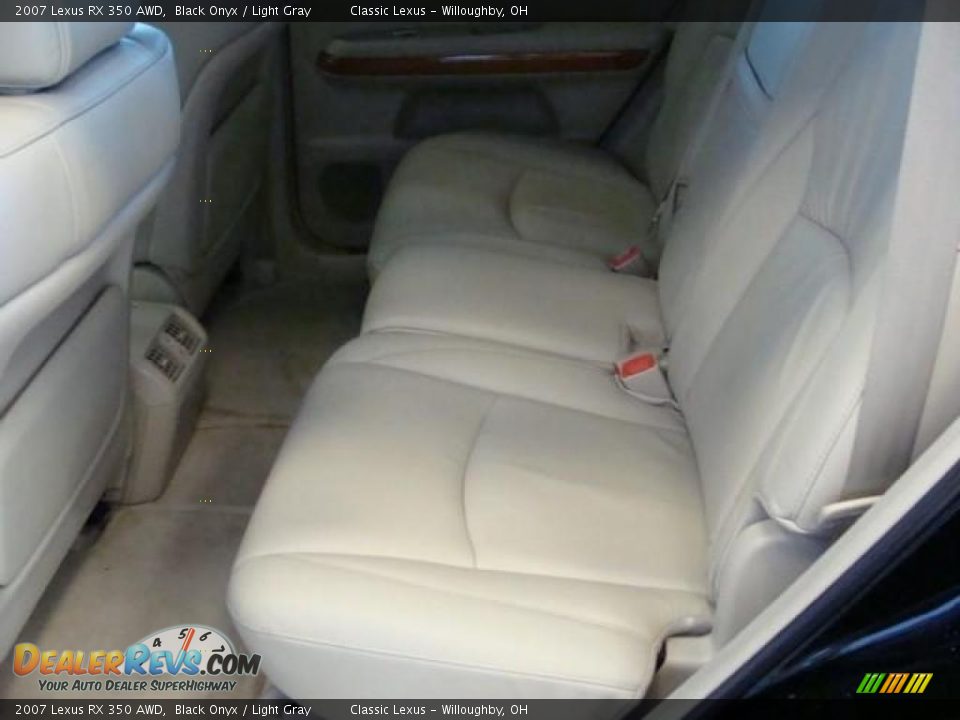 2007 Lexus RX 350 AWD Black Onyx / Light Gray Photo #17