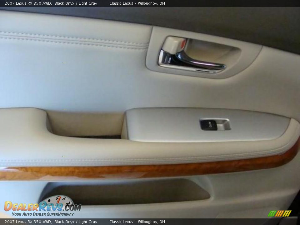 2007 Lexus RX 350 AWD Black Onyx / Light Gray Photo #20