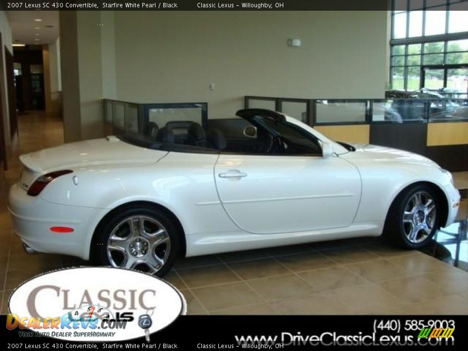 2007 Lexus SC 430 Convertible Starfire White Pearl / Black Photo #1