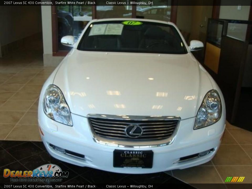 2007 Lexus SC 430 Convertible Starfire White Pearl / Black Photo #2