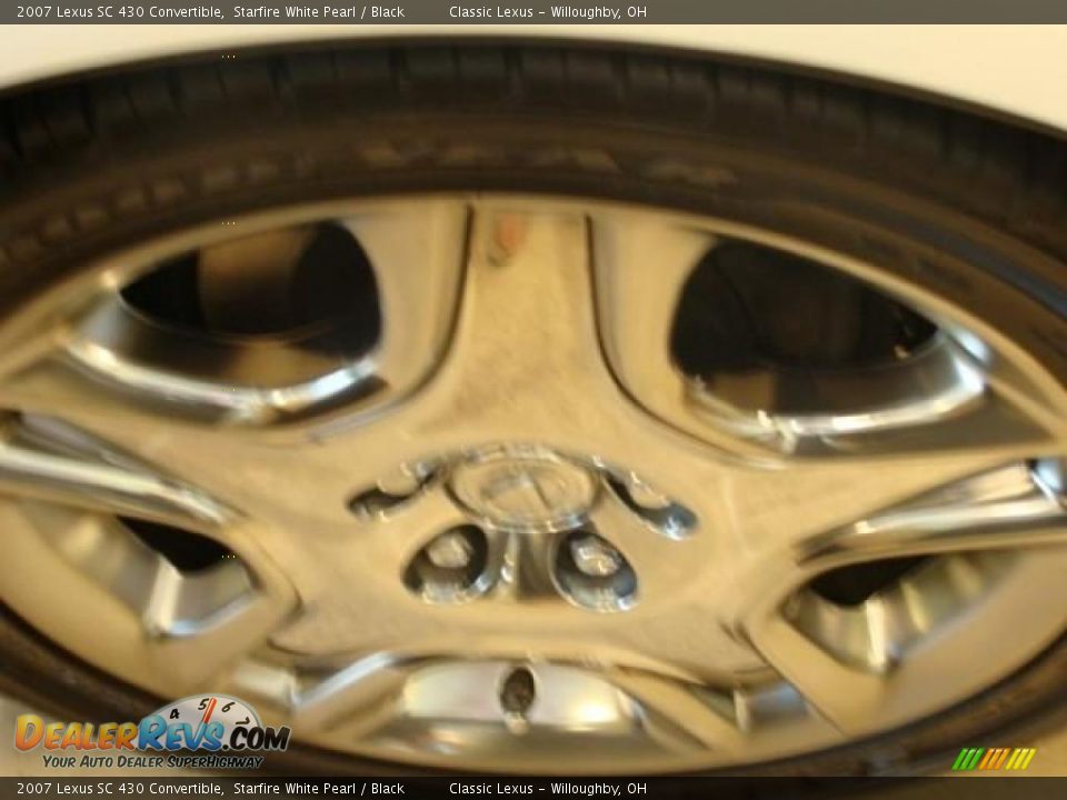 2007 Lexus SC 430 Convertible Starfire White Pearl / Black Photo #4