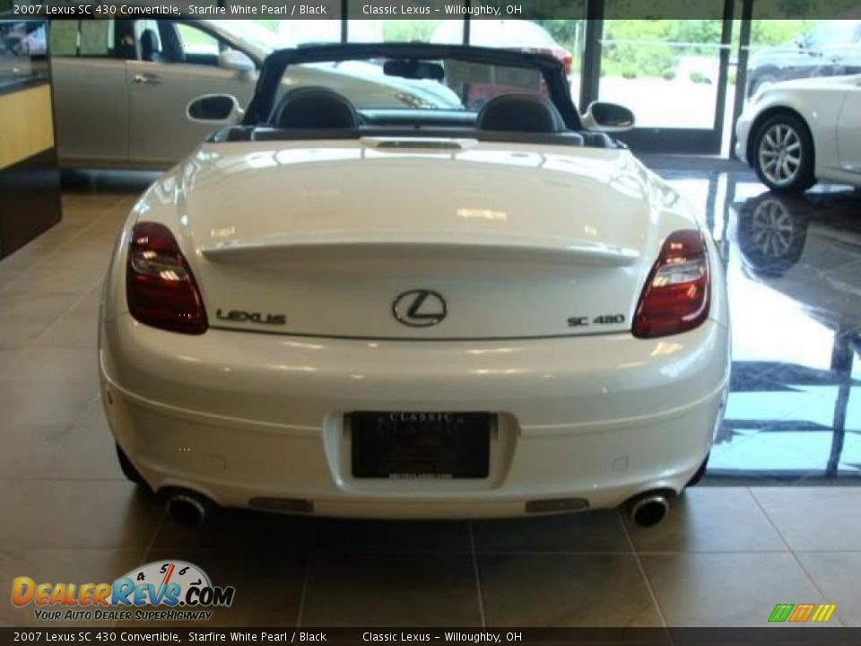 2007 Lexus SC 430 Convertible Starfire White Pearl / Black Photo #5