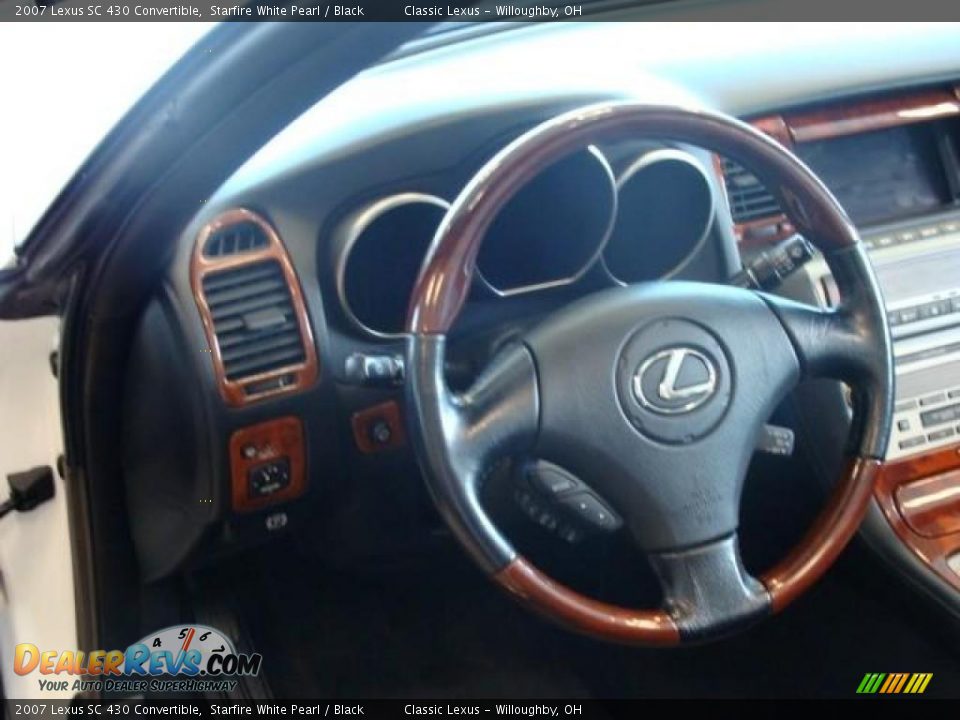 2007 Lexus SC 430 Convertible Starfire White Pearl / Black Photo #6