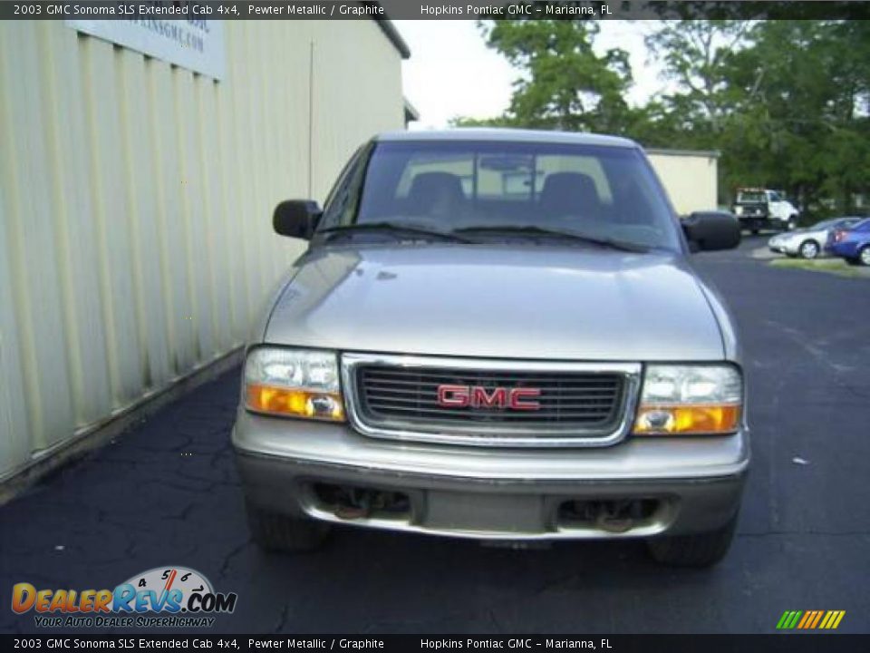 2003 GMC Sonoma SLS Extended Cab 4x4 Pewter Metallic / Graphite Photo #1