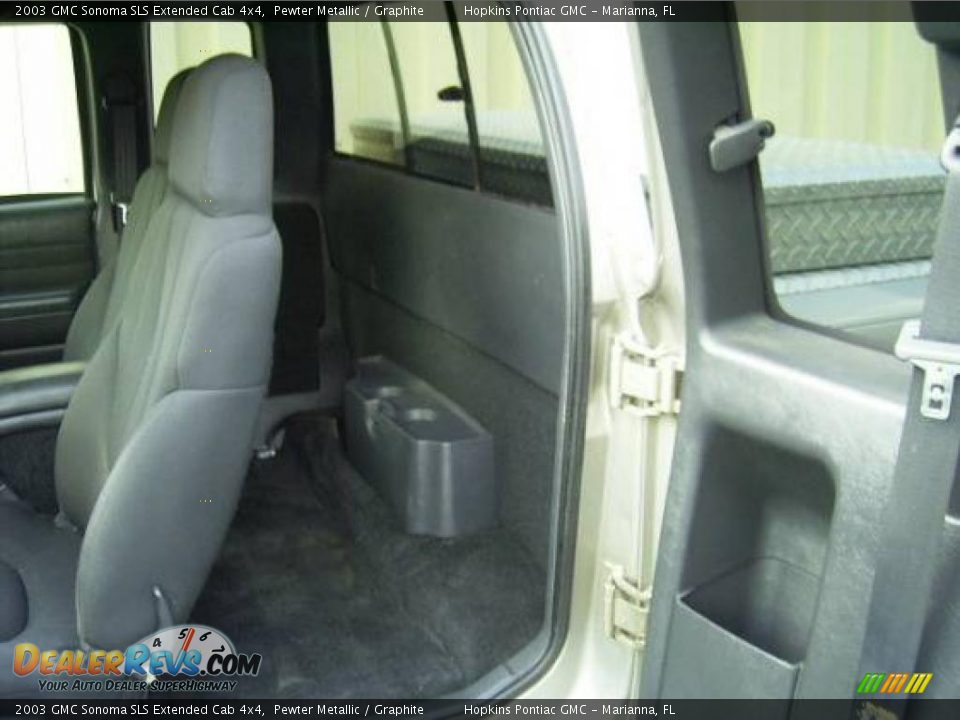 2003 GMC Sonoma SLS Extended Cab 4x4 Pewter Metallic / Graphite Photo #8