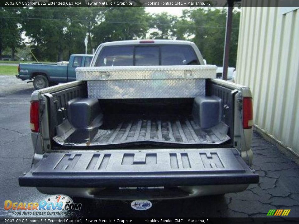 2003 GMC Sonoma SLS Extended Cab 4x4 Pewter Metallic / Graphite Photo #9