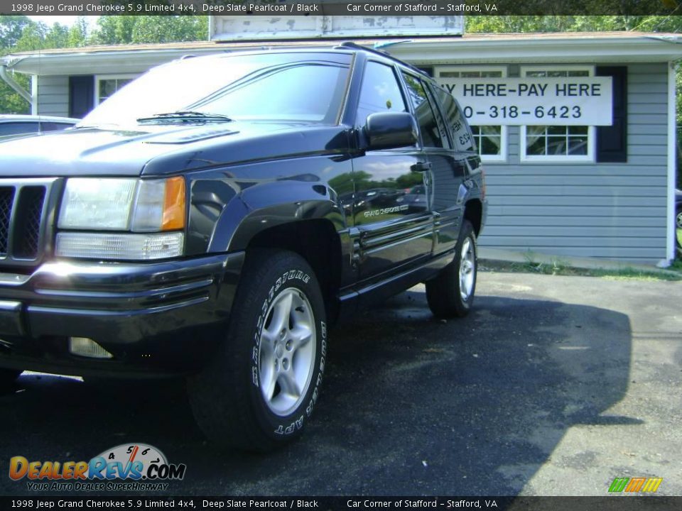 1998 Jeep Grand Cherokee 5.9 Limited 4x4 Deep Slate Pearlcoat / Black Photo #3