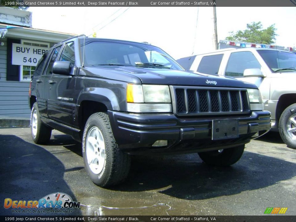 1998 Jeep Grand Cherokee 5.9 Limited 4x4 Deep Slate Pearlcoat / Black Photo #4