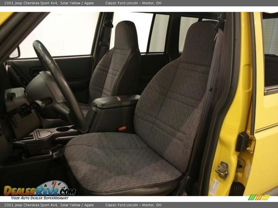 2001 Jeep Cherokee Sport 4x4 Solar Yellow / Agate Photo #9