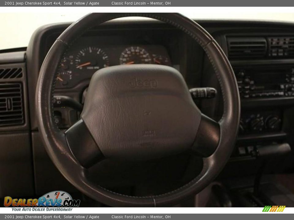 2001 Jeep Cherokee Sport 4x4 Solar Yellow / Agate Photo #10