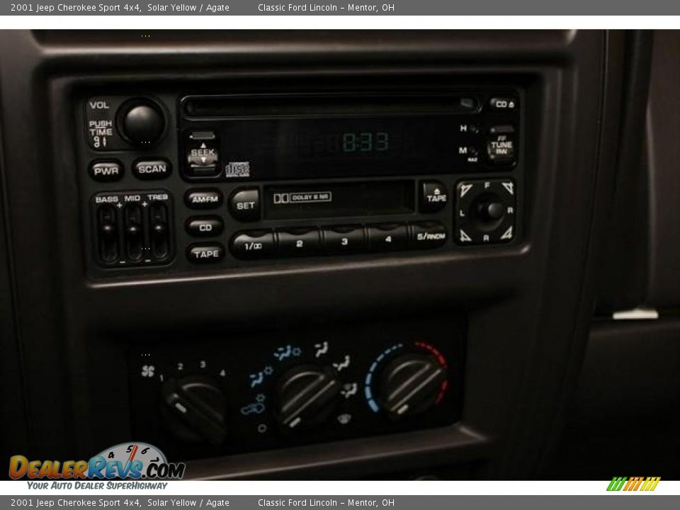 2001 Jeep Cherokee Sport 4x4 Solar Yellow / Agate Photo #12