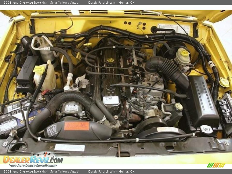 2001 Jeep Cherokee Sport 4x4 Solar Yellow / Agate Photo #18