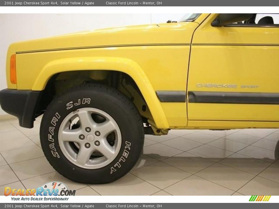 2001 Jeep Cherokee Sport 4x4 Solar Yellow / Agate Photo #19