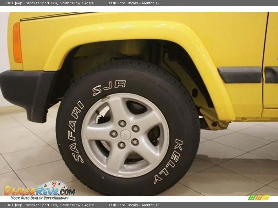 2001 Jeep Cherokee Sport 4x4 Solar Yellow / Agate Photo #20