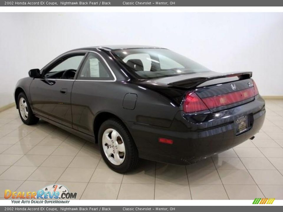 2002 Honda Accord EX Coupe Nighthawk Black Pearl / Black Photo #5