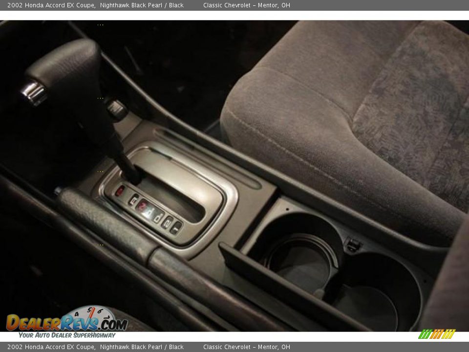 2002 Honda Accord EX Coupe Nighthawk Black Pearl / Black Photo #13