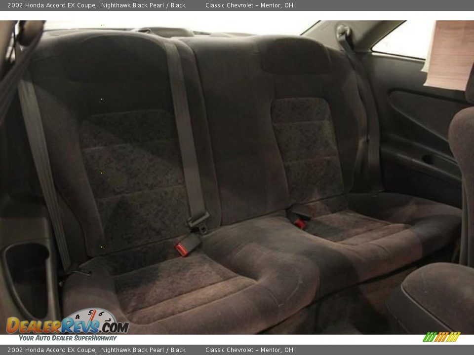 2002 Honda Accord EX Coupe Nighthawk Black Pearl / Black Photo #15