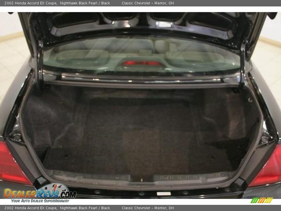 2002 Honda Accord EX Coupe Nighthawk Black Pearl / Black Photo #16