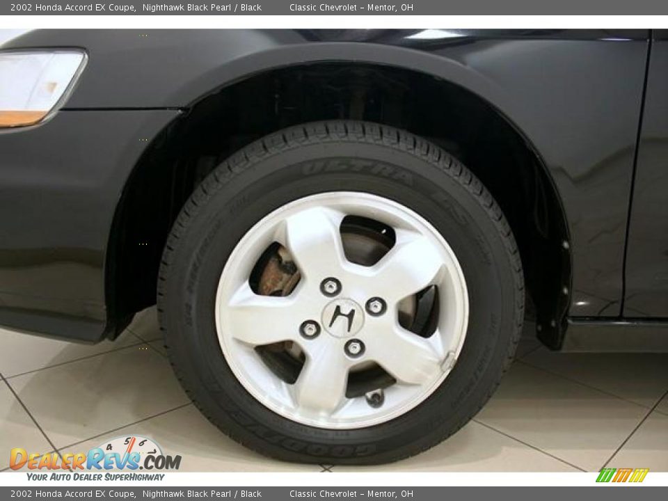 2002 Honda Accord EX Coupe Nighthawk Black Pearl / Black Photo #18