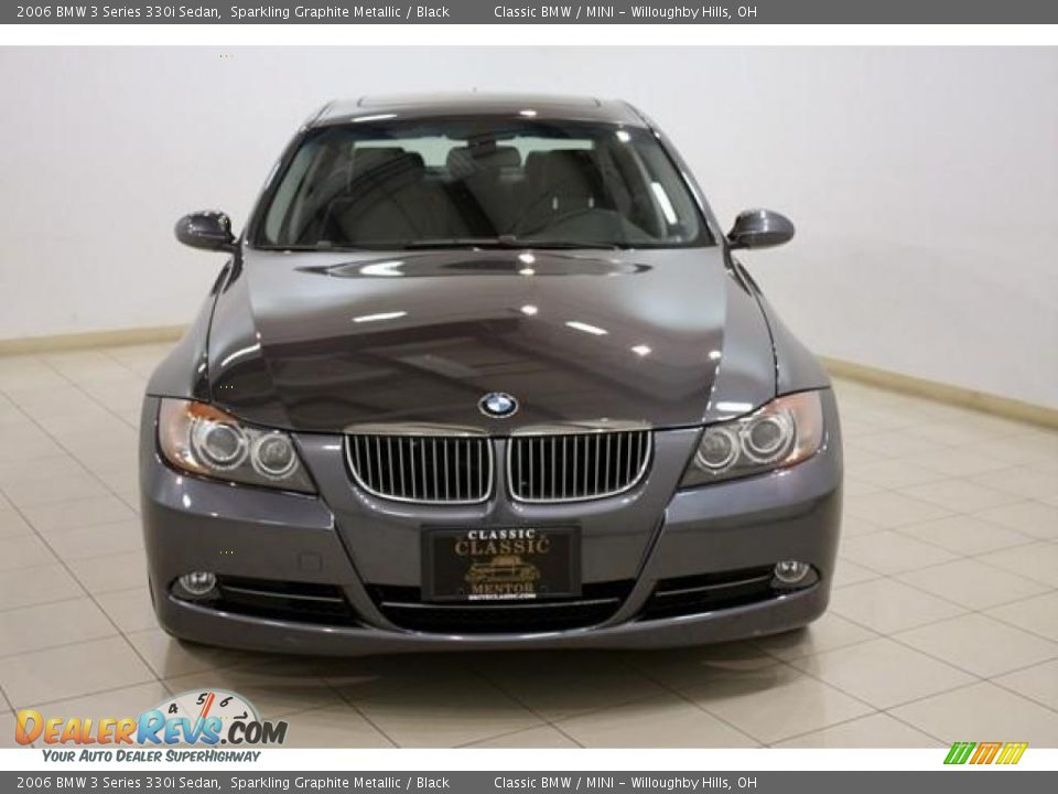 2006 BMW 3 Series 330i Sedan Sparkling Graphite Metallic / Black Photo #2