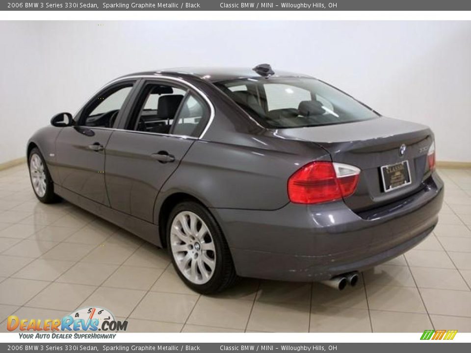 2006 BMW 3 Series 330i Sedan Sparkling Graphite Metallic / Black Photo #5