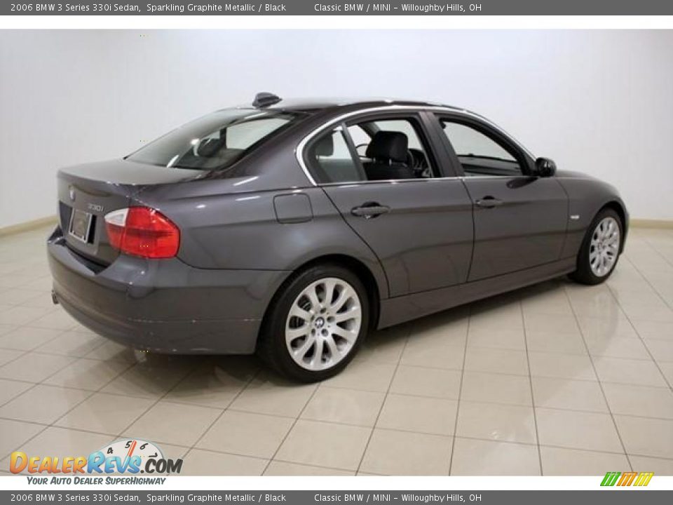 2006 BMW 3 Series 330i Sedan Sparkling Graphite Metallic / Black Photo #7