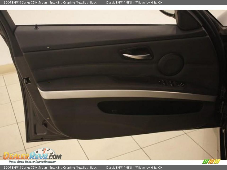2006 BMW 3 Series 330i Sedan Sparkling Graphite Metallic / Black Photo #8