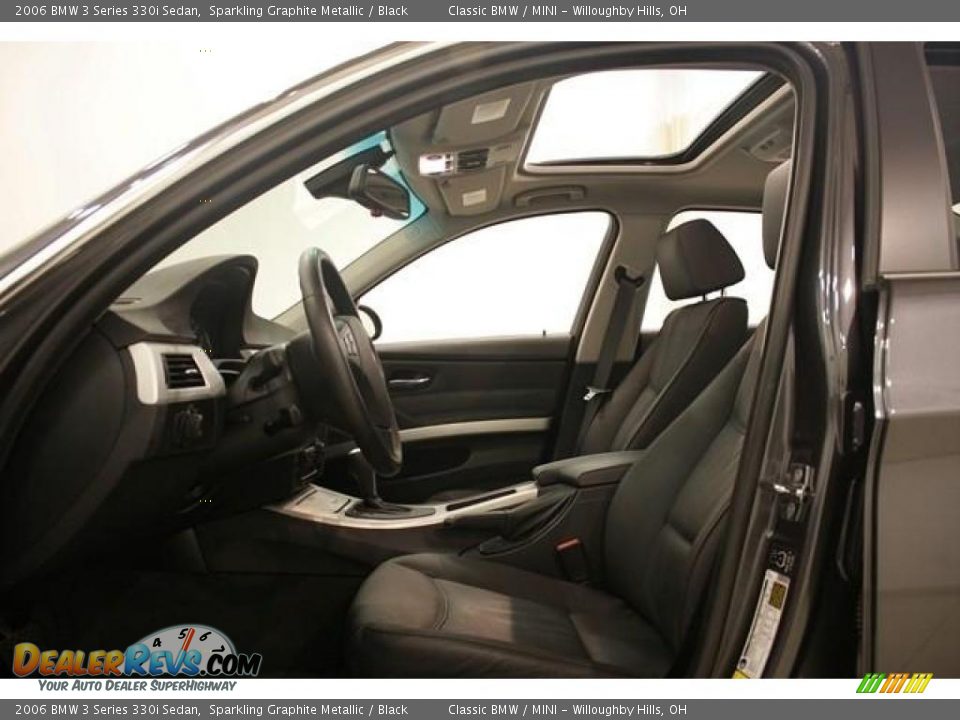2006 BMW 3 Series 330i Sedan Sparkling Graphite Metallic / Black Photo #10