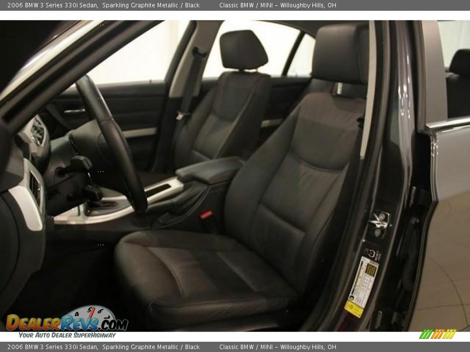 2006 BMW 3 Series 330i Sedan Sparkling Graphite Metallic / Black Photo #11