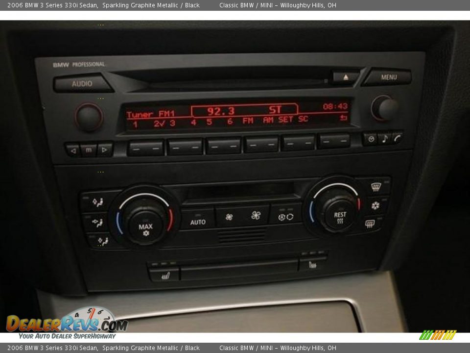 2006 BMW 3 Series 330i Sedan Sparkling Graphite Metallic / Black Photo #14