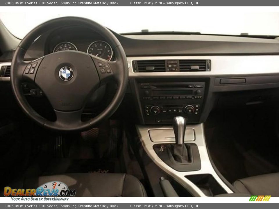 2006 BMW 3 Series 330i Sedan Sparkling Graphite Metallic / Black Photo #20