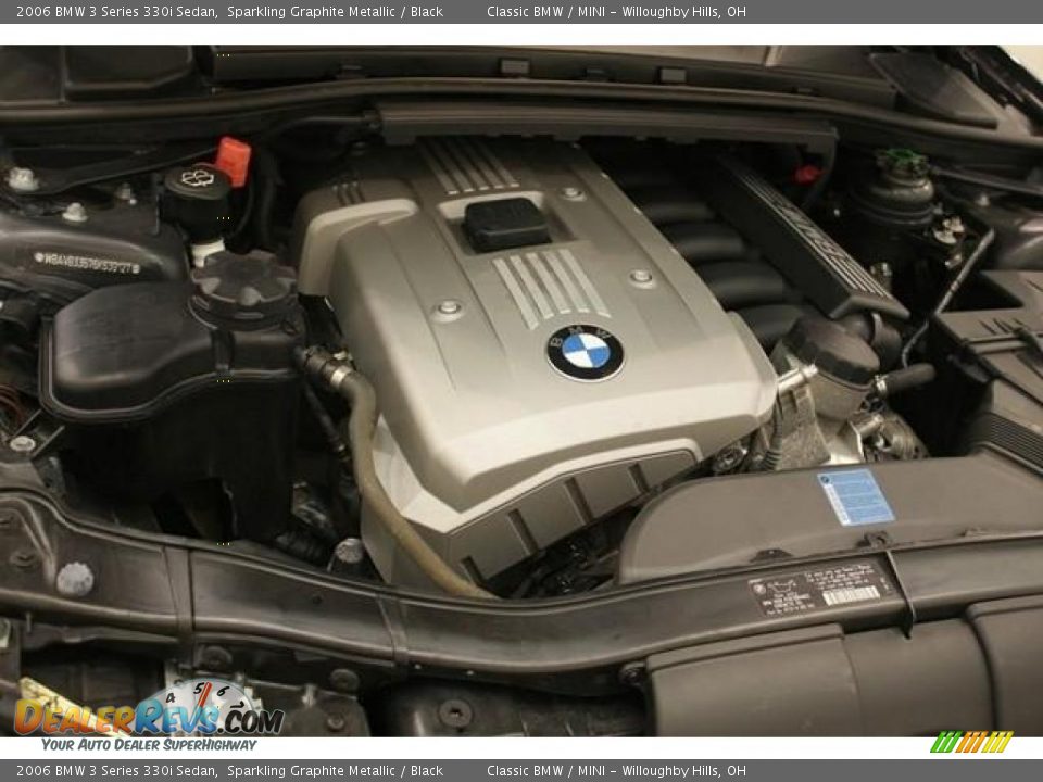 2006 BMW 3 Series 330i Sedan Sparkling Graphite Metallic / Black Photo #22