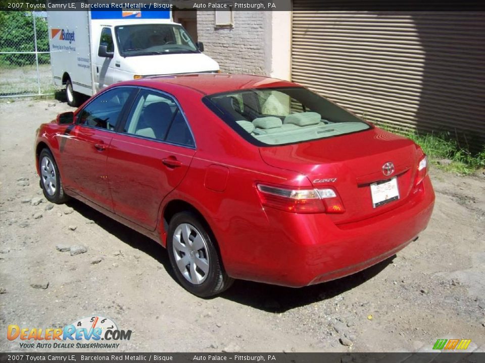 2007 Toyota Camry LE Barcelona Red Metallic / Bisque Photo #3