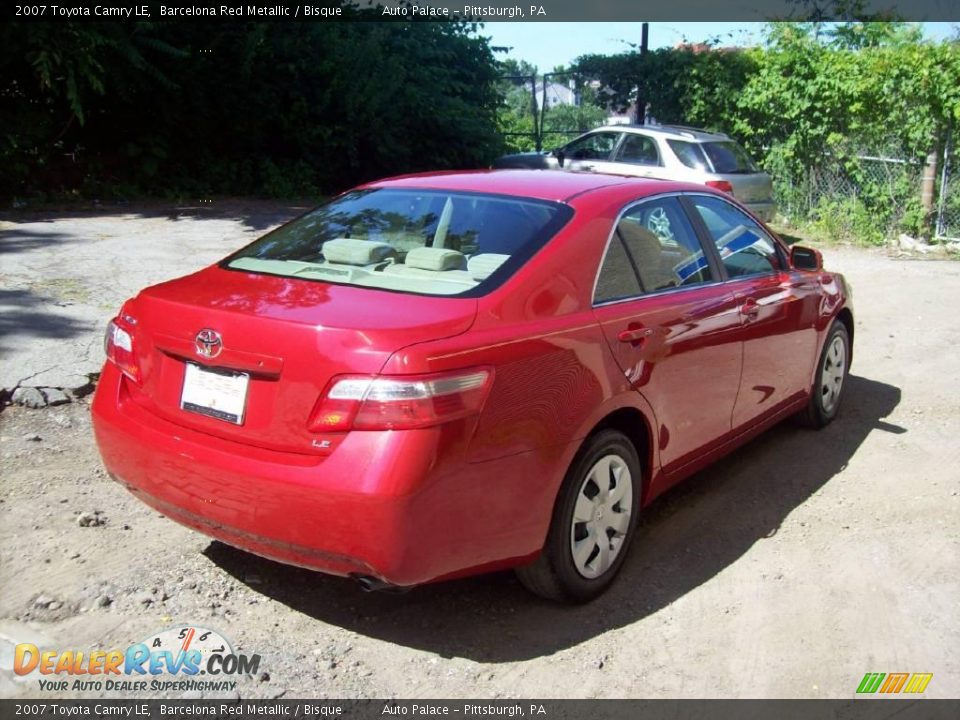 2007 Toyota Camry LE Barcelona Red Metallic / Bisque Photo #5
